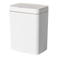 Basurero Inteligente Sensor Automático 15/18L Recargable Silencioso Para Cocina Baño Dormitorio Basura Canasta Ecológica Rectangular - details 1