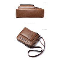 Bolso De Hombro Vintage Para Hombres Bolsos Cruzados Retro Con Cierre De Cremallera Bolsa De Mano De Nylon Para Occasiones Versátiles - details 13