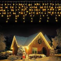 Curtain Lights LED Faeir 4x0.6m Para Exterior Decoración De Jardín Y Casa Para Fiesta De Navidad Y Patio Iluminación De Calle - details 0