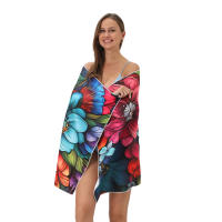 Toalla de playa, toalla absorbente de microfibra, toalla de baño para surfear, nadar y playa. - details 3