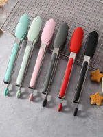 Pinza Para Carne De Acero Inoxidable 7/9/12 Pulgadas Con Mango De Silicona Antideslizante Para Barbacoa Y Cocina Accesorios De Fiesta - details 2
