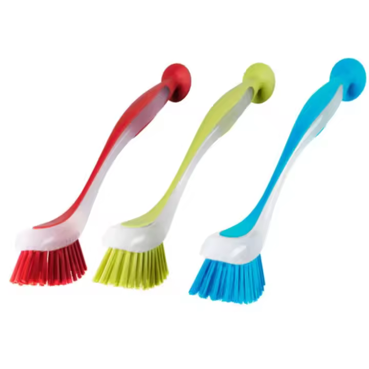 Cepillo De Limpieza Multifuncional Con Asa Larga Y Ventosa Vertical Para Cocina Coche Ventanas Y Baño Material Plástico - 1