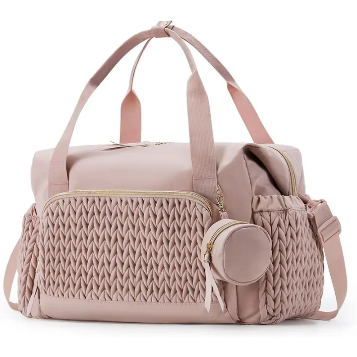 Bolsa de pañales para bebé, bolso de mano de gran capacidad, Bolsa de pañales de viaje, Bolsa de hospital para Nacimiento con Bolsa para Chupete - 1