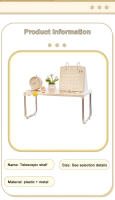 Estante Extendible Para Escritorio Organizador De Almacenamiento Ajustable Para Maquillaje Rack Deslizante Para Cocina Y Dormitorio Material De Plástico Ecológico - details 1