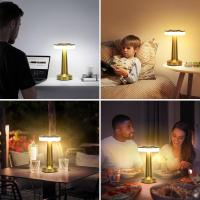 Lámpara De Mesa Retro LED Recargable Luz Nocturna Para Decoración De Habitación Sala De Estar Café Luces De Camping Iluminación De Escritorio - details 7