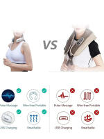 Masajeador De Cuello Con 4 Cabezas Máquina De Calor Y Vibración Luz Respiratoria Protección Del Cuello Máquina De Compresión Térmica Para La Columna Cervical - details 2