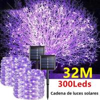 Luces De Fairy LED Solar Para Exterior Decoración De Jardín Impermeable Con Hilo De Cobre 8 Modos Para Calle Patio Navidad - details 1