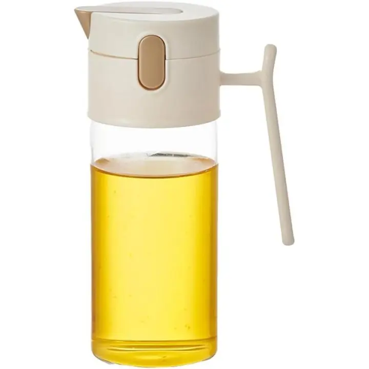 Aceitera de cocina - Aceitera de vidrio multifuncional - Artículos de cocina - Aceitera - Aceitera - Aceitera grande de vidrio - Diseño extraíble - Fácil de limpiar - Resistente y duradera - Apta para cocinas al aire libre y barbacoas - Blanco - 1