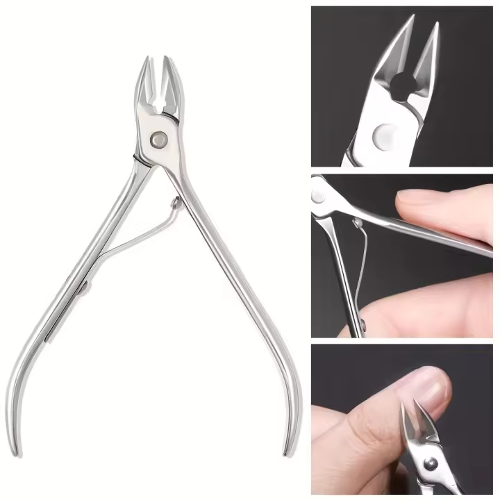 YIKOOLIN Cortauñas Profesional Portátil Tijeras De Cutícula Herramienta De Manicura Y Pedicura Para Uñas Y Tendones De Pie Material Acero Inoxidable - 1