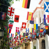24pcs Bandera De Países Europeos Para Euro Cup Decoración De Fiesta De Fútbol Bunting De Banderas Nacionales De Lona No Tejida - details 8