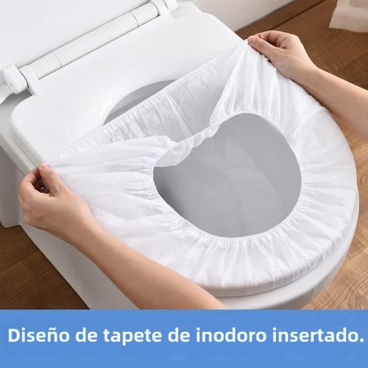 Cubierta De Asiento De Inodoro Desechable Accesorios De Baño Portátil Almohadilla De Viaje Papel De Fibra No Tejida Tamaño Estándar