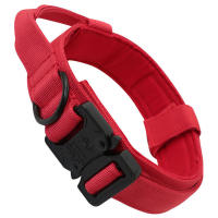 Collar Táctico Reflectante Ajustable Para Perros De Nylon Con Manija Y Desbloqueo Rápido Collar Militar Para Entrenamiento - details 11