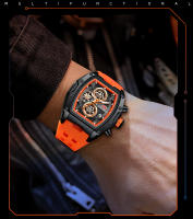 Reloj De Cuarzo MINI FOCUS Para Hombres Multifuncional De Lujo Casual Resistente Al Agua Cronógrafo De Pulsera Con Correa De Silicona 0473G - details 4