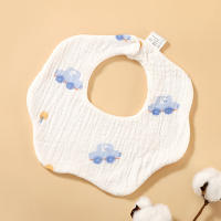 Babero Para Bebé De 6 Capas De Algodón Con Estampado De Pétalos Toalla De Crepe Para Recién Nacidos Y Niños Pequeños Suave Y Cómodo - details 2