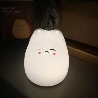 Lámpara Nocturna Para Bebé De Gato Mini Popular 7 Colores Toque Cambio De Color Protección Ocular Luz De Noche Para Dormitorio Regalo Para Niños - details 10