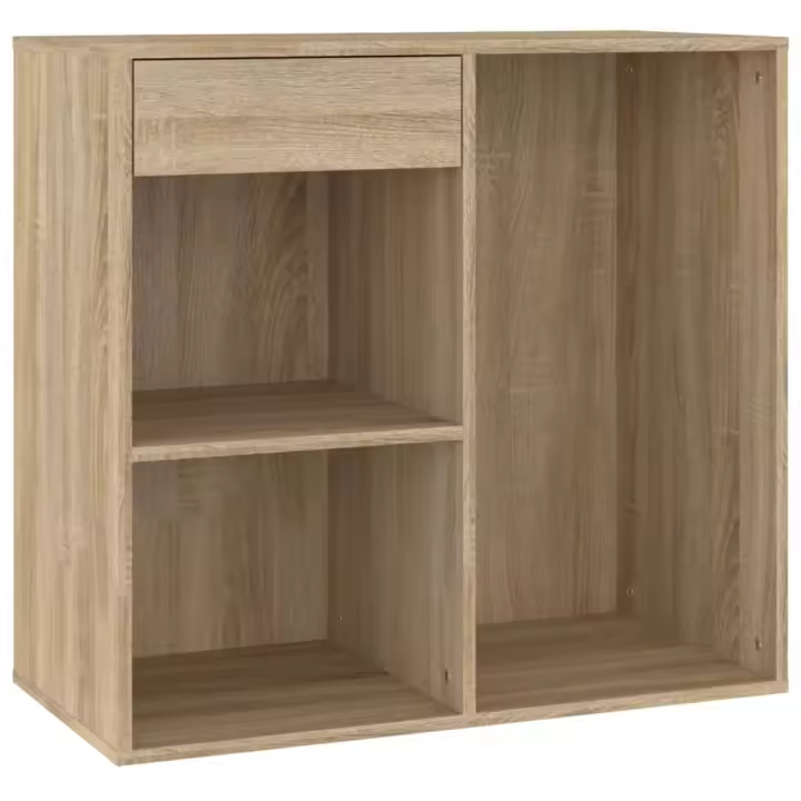 VidaXL Armaro maquillaje Madera contrachapada Roble Sonoma 80x40x75cm - 1