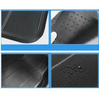 HOGUITA-Juego de 4 Alfombras de Goma Ligera para Coche,Alfombrillas Universales para Coche,Antideslizantes,Alfombras Delanteras y Traseras,Color Negro - details 4