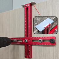 Localizador De Perforación Para Manijas Y Puertas De Armario Herramienta De Carpintería Ajustable En T-Forma Para Madera - details 1