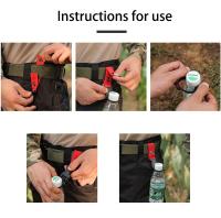 Portabotellas De Nylon Con Hebilla Y Ganchillo Para Camping Y Seguridad Al Escape Herramienta Esencial Para Exteriores - details 10