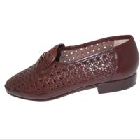 Valien's Zapatos Valien's piel trenzada Cierre elástico suela de cuero Color Marrón Talla 44 - details 0