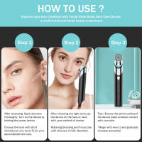 New beauty instrument pore astringent beauty instrument EMS skin rejuvenation micro-current introduction instrument blue light 5 gears - details 5