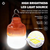Bombilla LED Recargable Al Aire Libre Con Gancho Para Camping Y Pesca Luz De Emergencia Portátil Brillante Con Lente De Noche - details 3