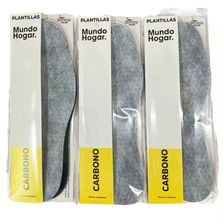 PACK 3 Plantillas de Zapatos Recortables-  ALOE VERA- DESCANSO- ANTIOLOR- TERMICAS- ERGONOMICA- ANTIBACTERIAS- CARBONO- PERFUMADAS - Talla 25-45 - Unisex- plantillas recortables para zapatos- plantilla calidad maxima y confort - 1