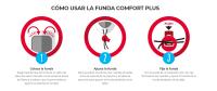 Vileda | Funda de planchar Comfort Plus | 3 capas extra gruesas (100% algodón, espuma y muletón | Sistema Quick&Fix con goma elástica y clip mejorado| Medida universal de 130 x 45 cm. - details 1