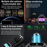 Reloj inteligente para hombre con auriculares (respuesta/Marcado), Rastreador de Ejercitos Deportivo resistant táctico para Exteriores HD de 2,01 pulgadas with pasos, calorías, monitor de Sueño, monitor de cuenta para Android iPhone - details 5
