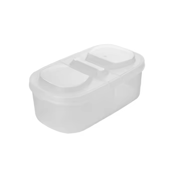 Caja De Almacenamiento De Queso Butter Block En Frigorífico Caja De Almacenamiento De Alimentos Con Doble Abertura Para Frutas Verduras Y Comida En El Armario De La Cocina - 1