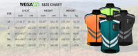 Chaleco Reflector WOSAWE Impermeable Para Motocicleta Viajes Nocturnos Fluorescentes Ropa De Ciclismo Moto Resistente Al Viento - details 1