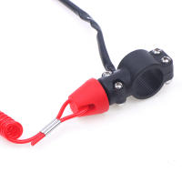 1Pc Interruptor De Parada Para Motocicleta Y Cuerda De Seguridad Universal Para Manillar De 22mm Para Scooter - details 4