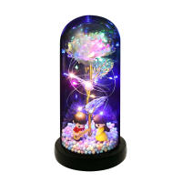 Regalo De Flores De Rosa Para Mujeres Luz En El Acrílico Doménuca Regalo Eterno Rosa Colorido Para Mamá En Venta Al Por Menor - details 6