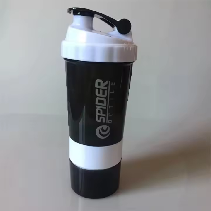Botella De Ejercicio Para Construir Musculo 3 Capas Medidor De Proteína Y Batido Deportivo De Gran Capacidad Fitness Gift - 1