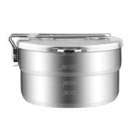 Estuche De Almuerzo De Acero Inoxidable 1.5L Con Bolsa De Almacenamiento Para Camping Montañismo Pesca Viajes Al Aire Libre - details 11