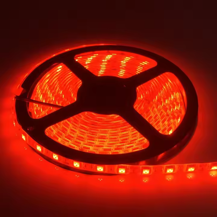 Tira De Luces LED 12V 5M 2835 RGB Rosa Blanco Cálido Diode Ribbon Para Decoración De Hogar Luz De Televisión Festoon Navidad - 1
