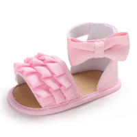 Zapatos De Princesa Para Niña Verano Suaves Tacones Bajo Sandalias Para Primera Caminata Zapatos De Ballet Interior Y Exterior Para Bebés De 0 a 12 Meses - details 5