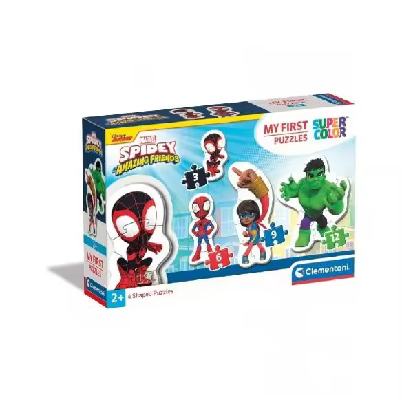 PUZZLE SPIDEY 3-6-9-12 PIEZAS CLEMENTONI - 1