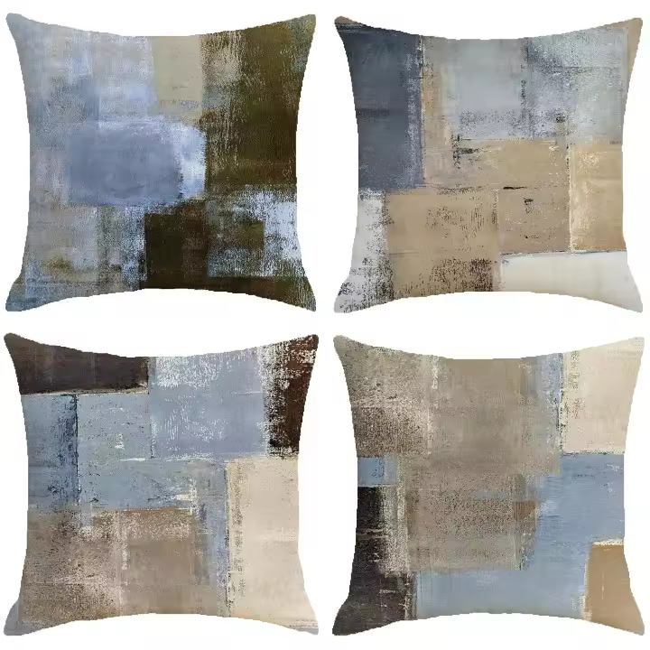Fundas de Fundas, 45x45cm,Juego de 4 Fundas de Fundas, Terciopelo, Decoración del Hogar - 1