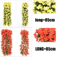 Flores Artificiales Moradas Para Decoración De Fiestas Y Boda Arreglo Floral De Plástico Para Exterior Decoración De Pared Y Jardín - details 2