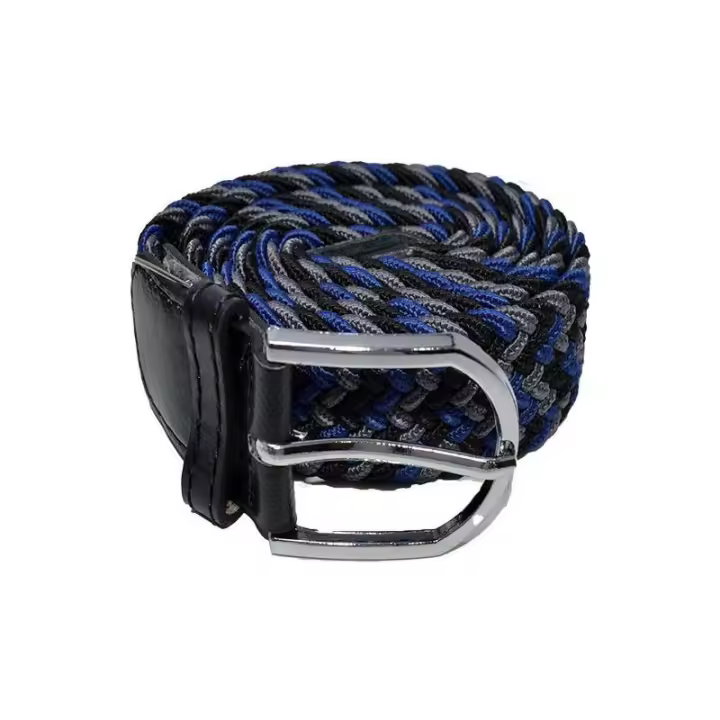 Cinturón trenzado extensible y elástico para hombres y mujeres, para Vaqueros, Cintura Ajustable Medida 90x2.5CM - 1