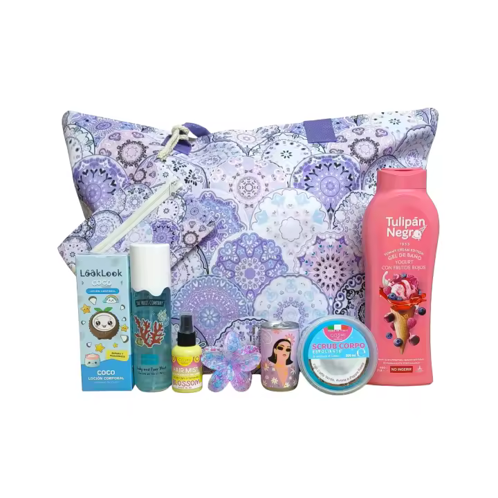 Lote Verano Completo: Bolsa de Playa, Gel de Baño, Exfoliante, Body Lotion y Más | Cuidado Personal para el Verano - 1