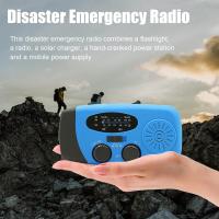 Radio Solar, manivela de Radio meteorológica,Radio portátil - Radio meteorológica, Radio Solar portátil, Linterna LED para Correr, Caminar, casa, Supervivencia, Camping - details 1