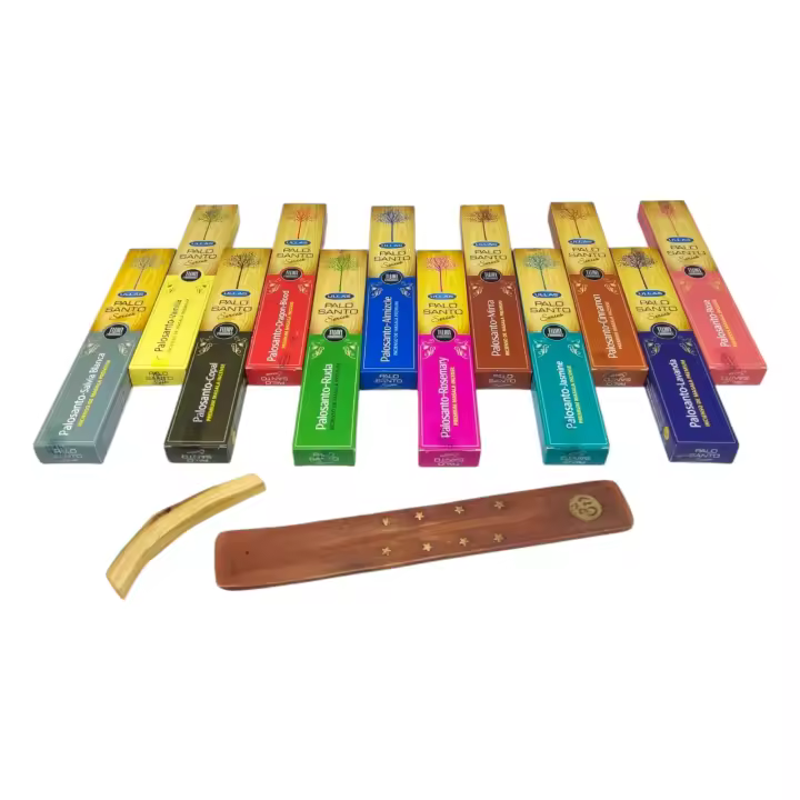 ULLAS - Lote de 12 Inciensos Twin Fragances (180g) + Tablilla y Palo Santo - 1