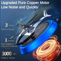 Aromaterapia Perfume Para Coche Con Solar Rotativo Decoración De Helicóptero Fresco De Aire Sin Químicos Altamente Concentrados - details 1