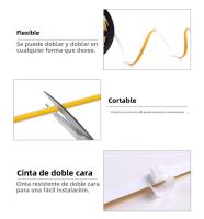 Tiras LED COB Ultrafinas De 5mm DC 12V Para Decoración Del Hogar Y Coche Ice Blue Rosa Rojo Alta Densidad Fita LED Color RA90 - details 5