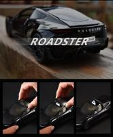 Modelo De Coche Tesla Roadster Deportivo a Escala 1:24 En Aleación Metal Juguetes Para Niños Decoración Colectiva Para Hogar Regalo Para Niños Mayores De 14 Años - details 4