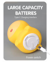 Lámpara De Noche De Silicona Capibara Para Niños Luz De Dormitorio Recargable Por USB Decoración Animal Táctil Para El Lecho - details 21