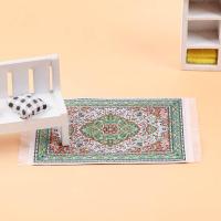 Carpetilla De Muñeca a Escala 1:12 Estilo Turco Miniatura Tejida Alfombra Decorativa Para Casa De Juguetes Accesorios De Muñecas Tamaño 10x17cm 10x15cm - details 20