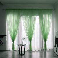 Cortina De Tules Sólida Y Transparente 100x200cm Para Sala De Estar Y Dormitorio Sin Dobles Capas Moderno Cortina De Ventana - details 17